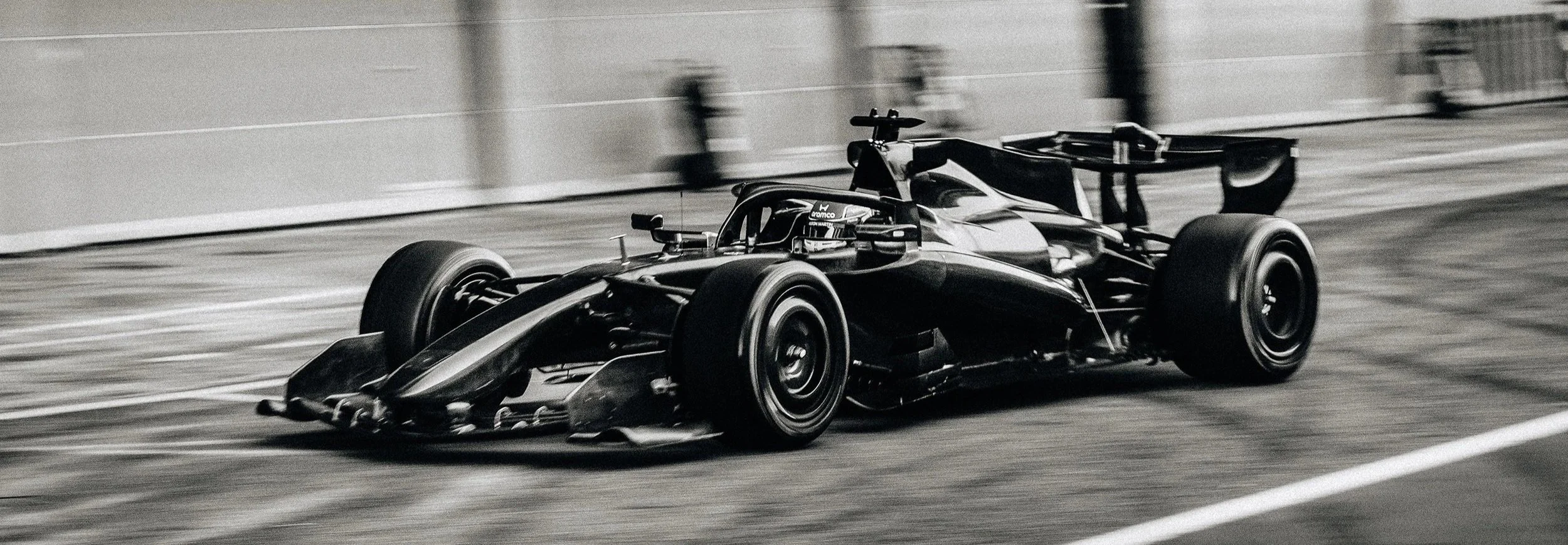 Aston Martin's AMR26 in camouflage