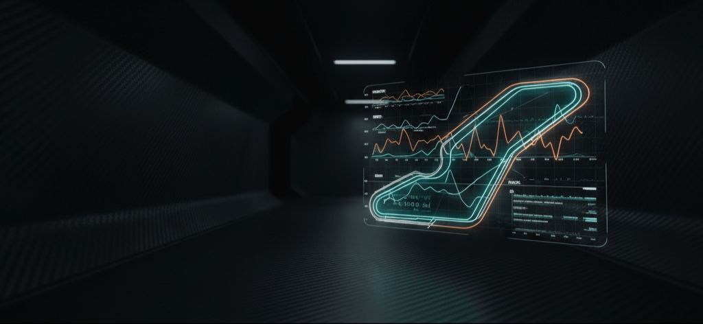 Telemetry data visualised in 3D