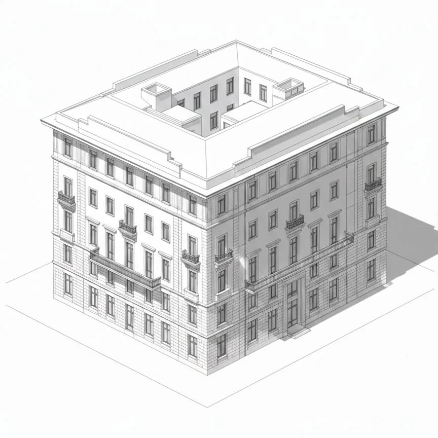 modello_Revit_palazzo_storico_HBIM