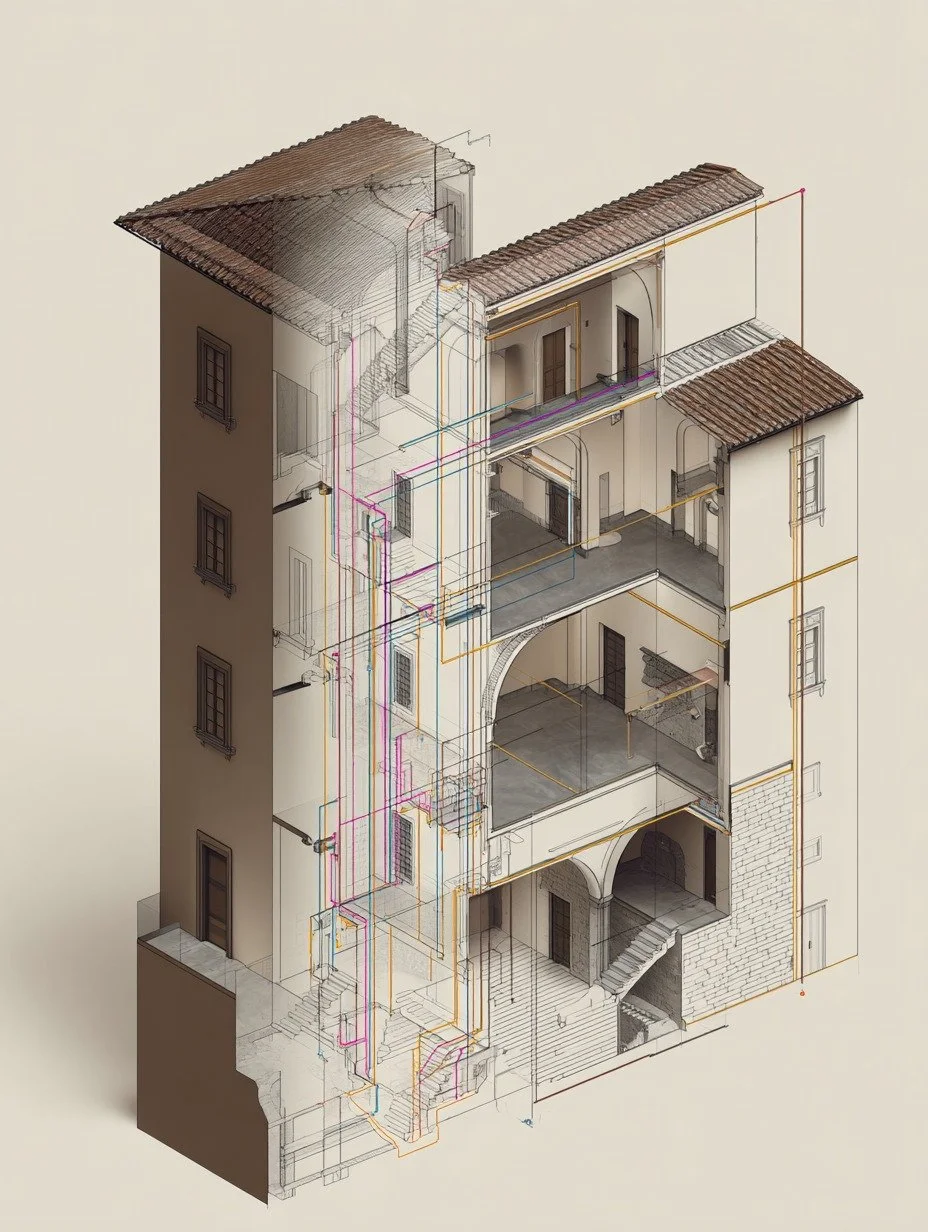 modello_Revit_coordinamento_MEP_architettonico_HBIM