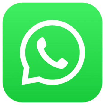 WhatsApp logo with green background and white speech bubble containing a phone icon.