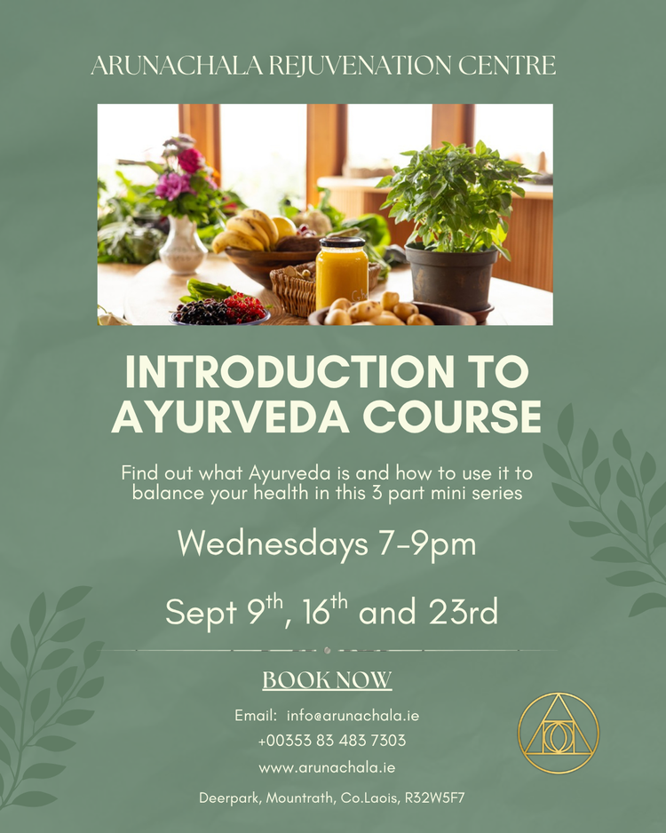 Introduction to Ayurveda: 3 Part Course