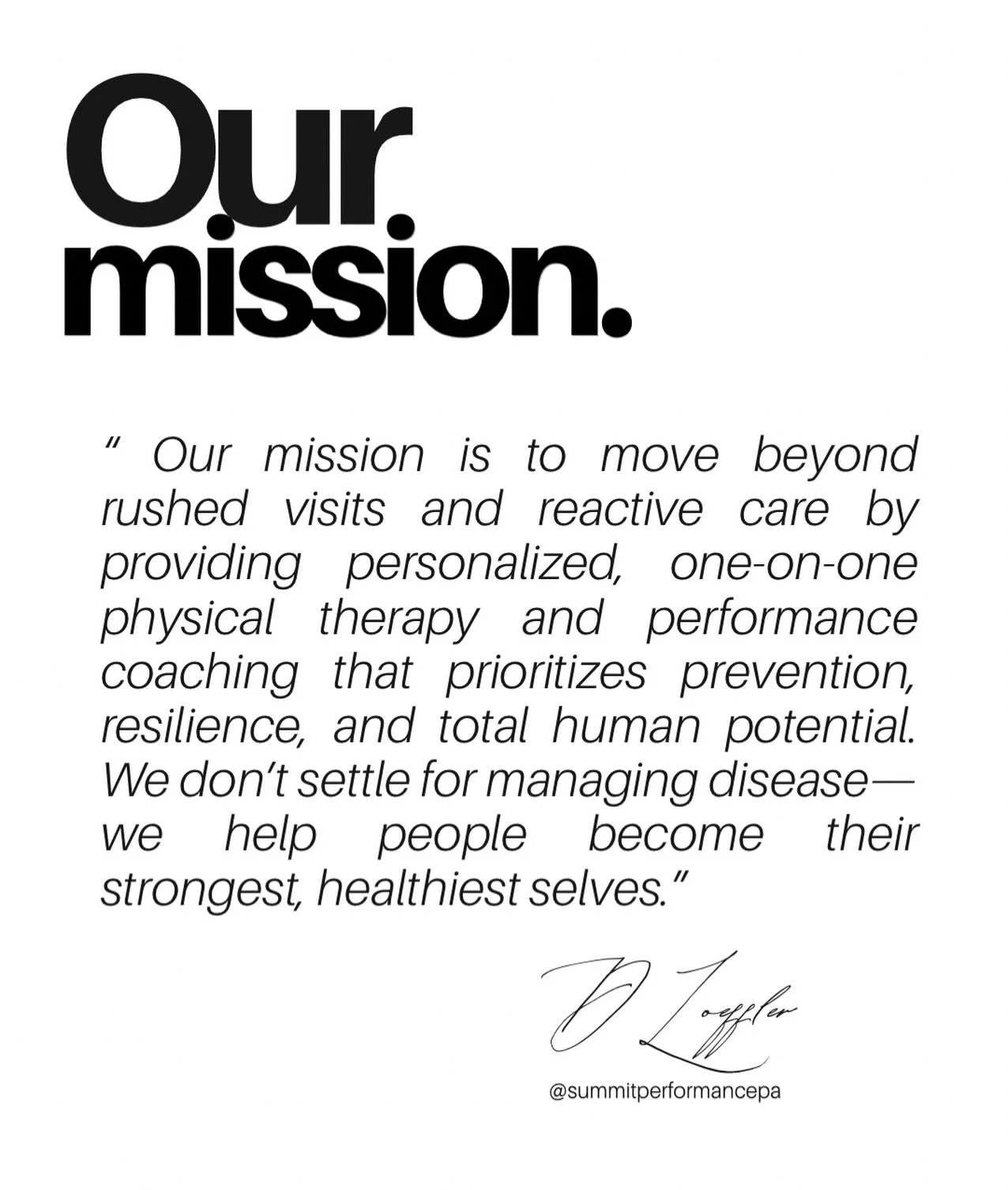 Our mission is to help you reach your peak, the 1% of the 1%! 

Whether your goal is to heal on old injury, get stronger, lose weight&hellip; we are here to help you. 

Click on the website above to schedule today! 👨🏽&zwj;💻