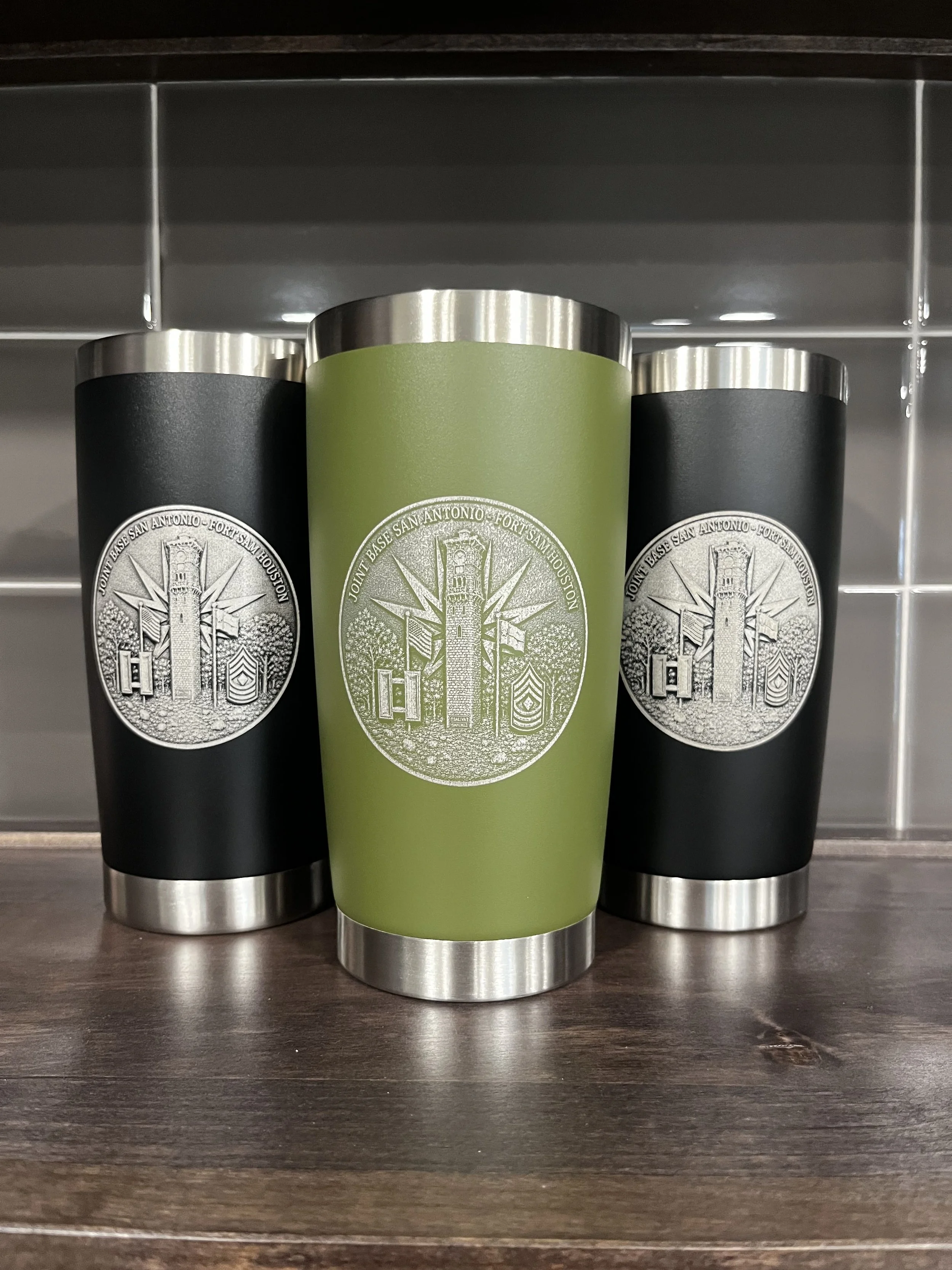 Intricate Engraving on Powder Coat