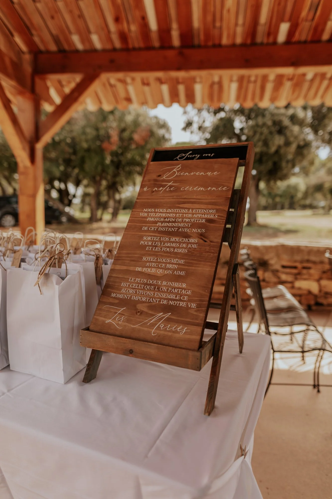 panneau décoratif mariage sans téléphone