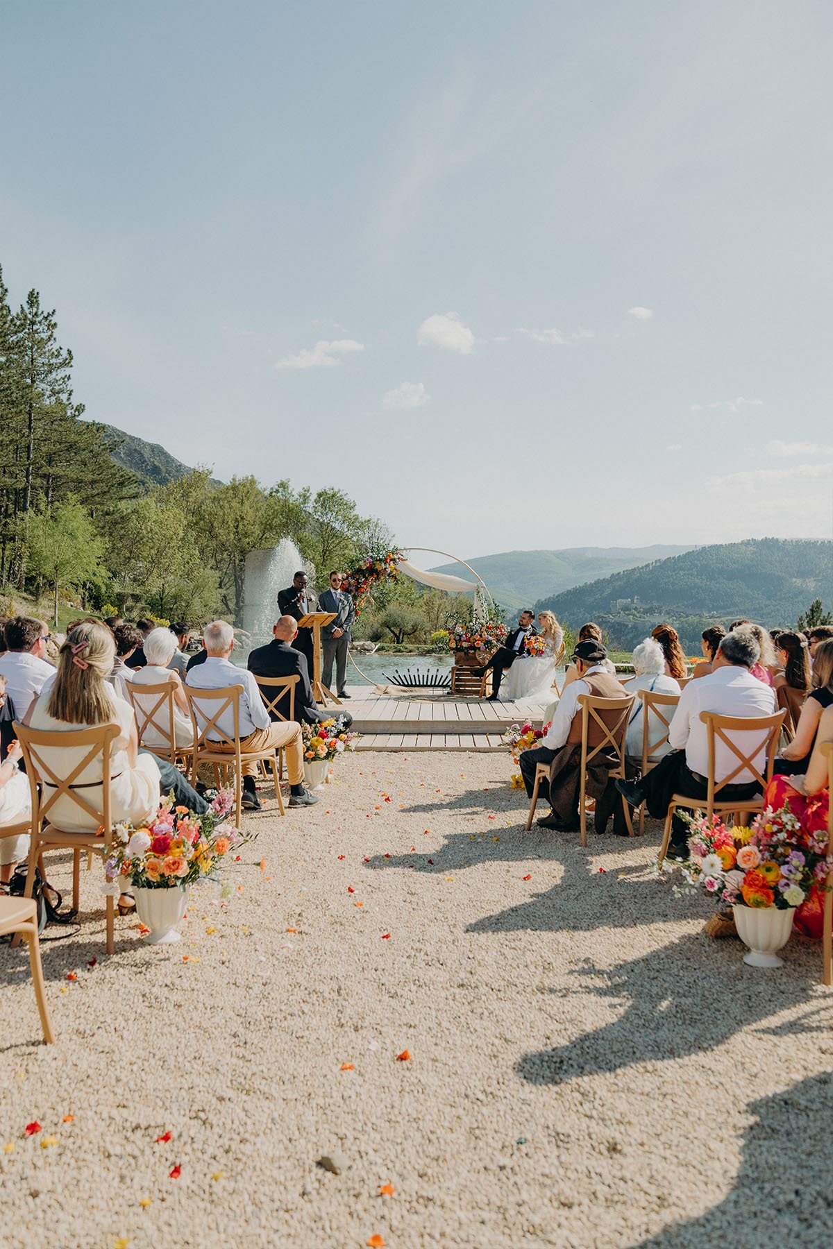 cérémonie mariage sans téléphone au mas des 5 fontaines