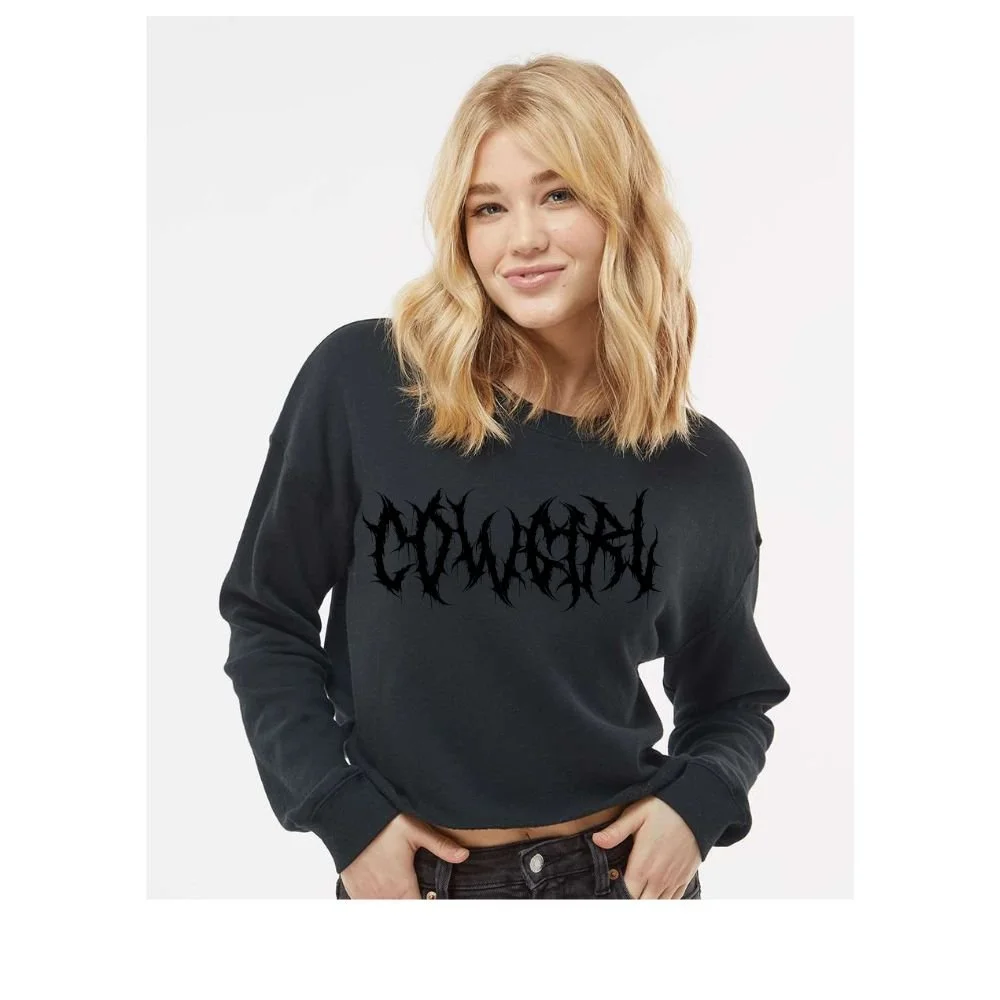 Womens Metal Cowgirl Sweater