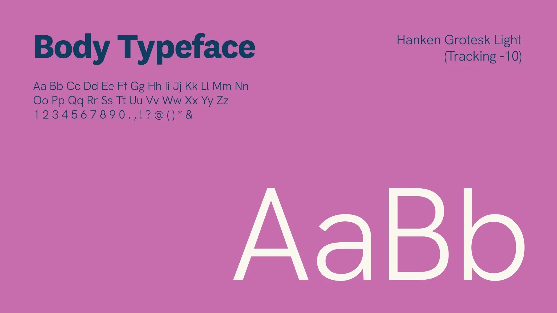 Colorful graphic showcasing different font styles including Hanken Grotesk Light, AaBbCcDd, and various alphabet characters on a purple background.