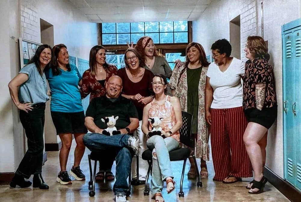 Christine Caldwell with a group of small business owners during a mentorship cohort session.