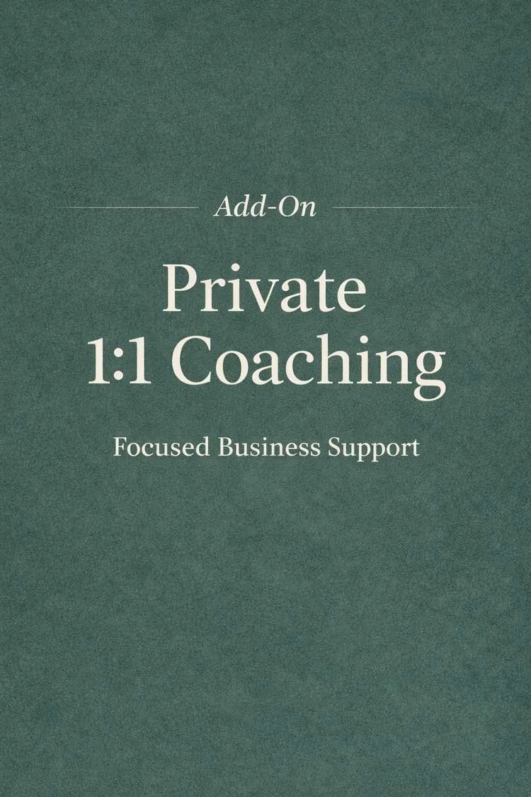 Private 1:1 Coaching Session – From Craft to Business Add-On