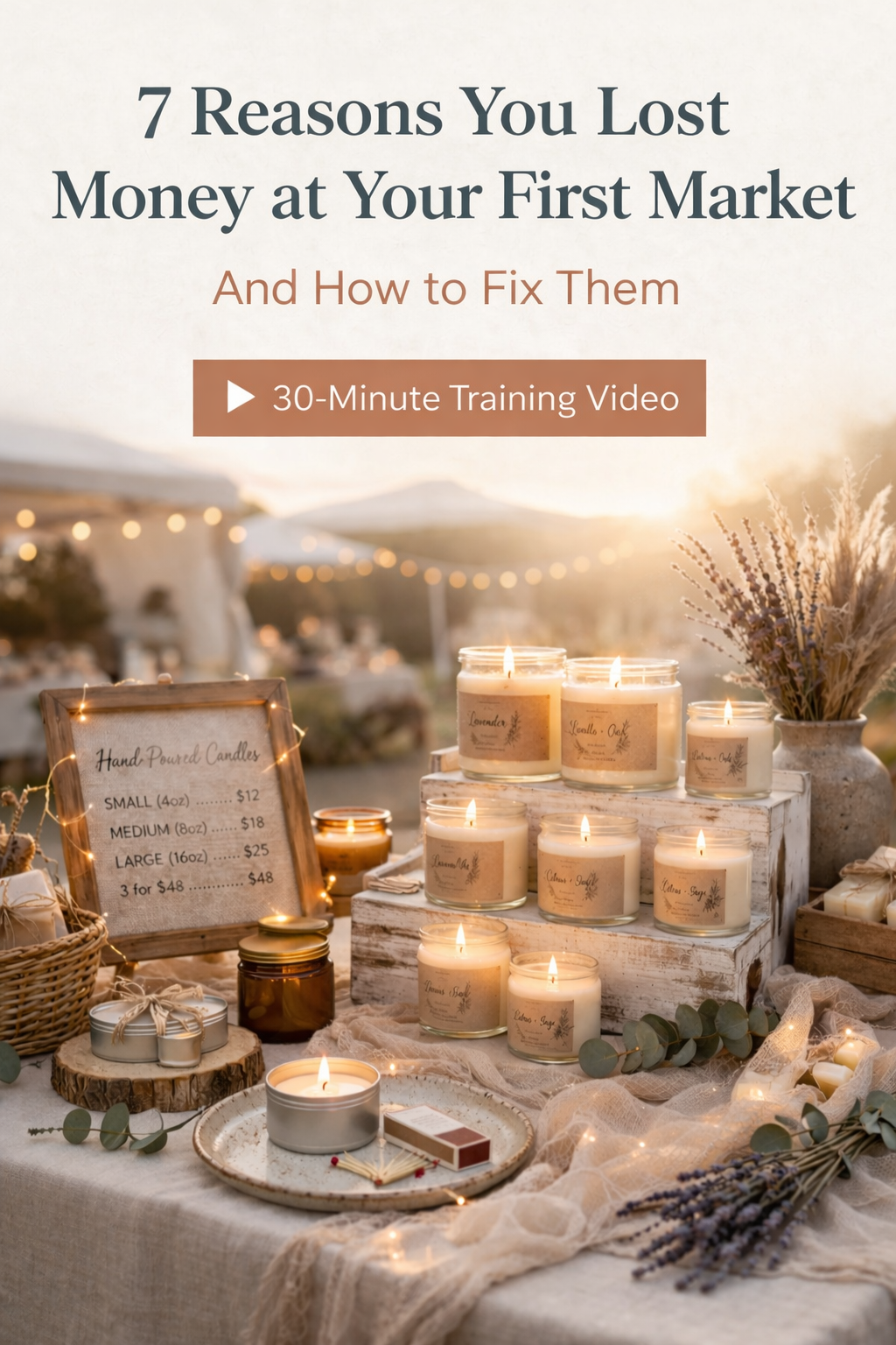 7 Reasons You Lost Money at Your First Market