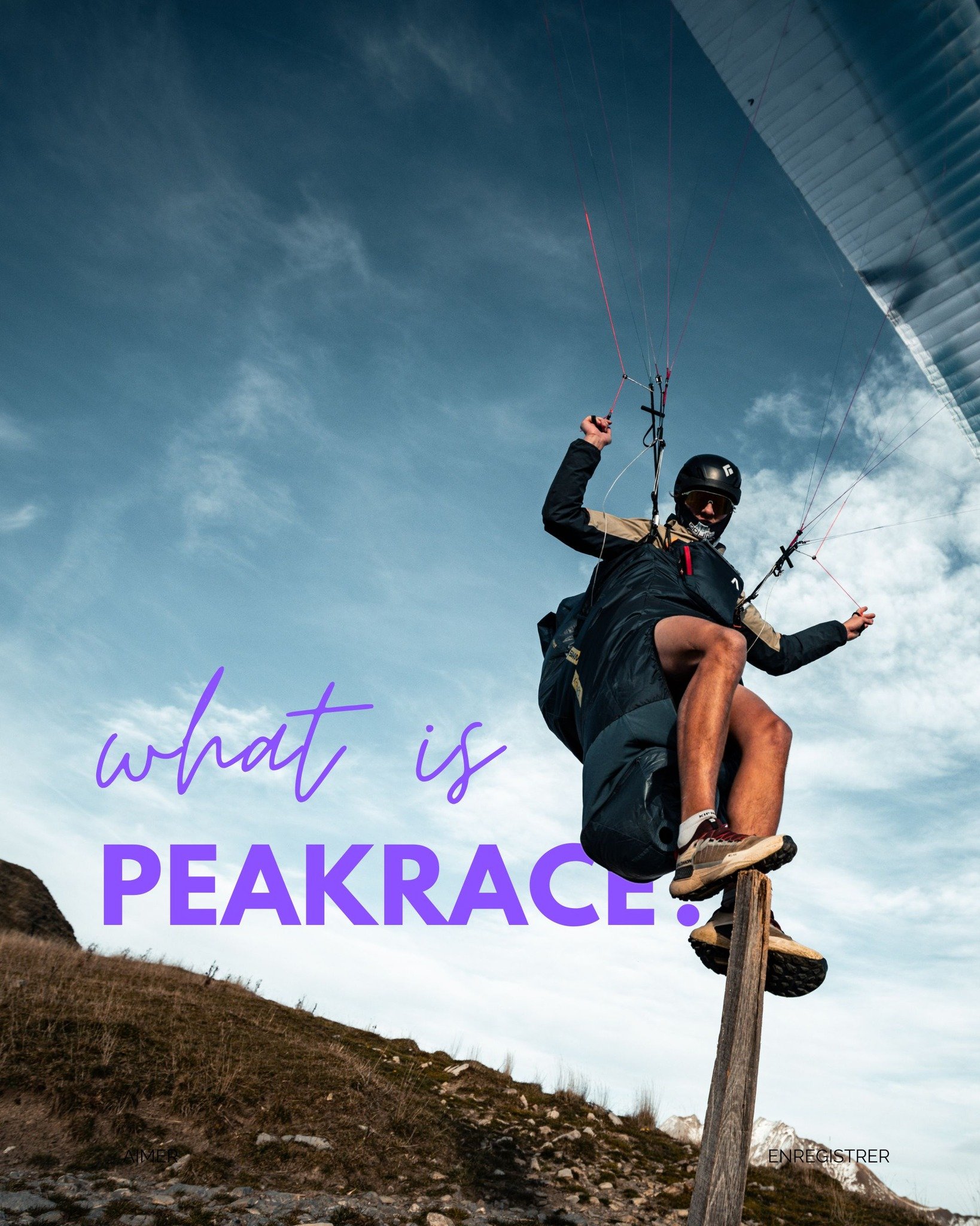 What is PEAKRACE ? 
A hike and fly competition without assistance needed
For elite pilots and those in progression
One day = one stage 
Adapted to weather conditions 
Safety fist. 
Fair play always. 
Community spirit.

📸 @ben__vlt 

#hikeandfly  #co