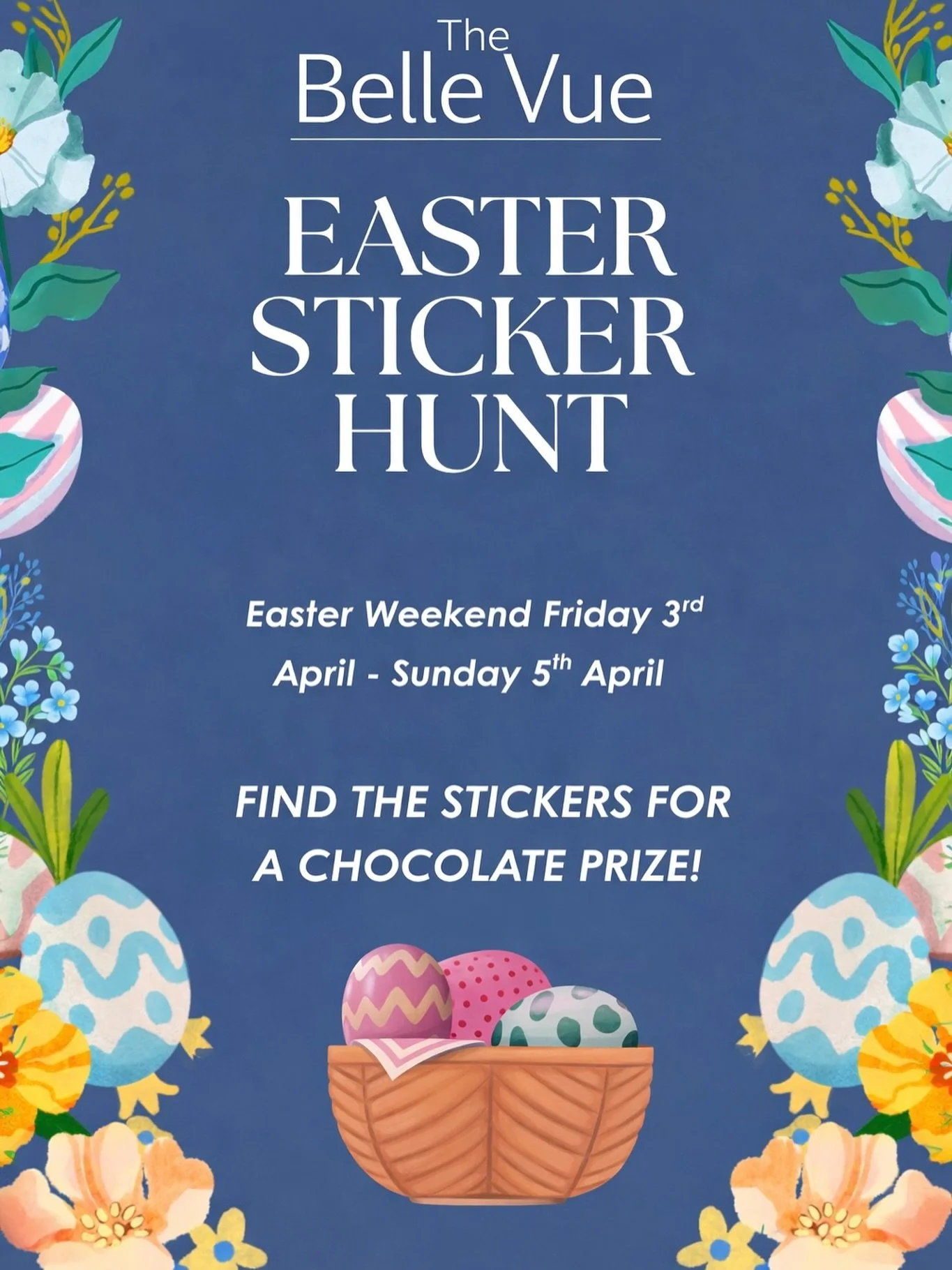🐰💐 EASTER HUNT TIME! ☀️🩷

We&rsquo;ve got something sweet planned for this Easter Weekend 👀🤭 

Bring the whole family in a hunt to find the hidden Easter stickers for a special prize! We can&rsquo;t wait to play along with you 😁💐🐰