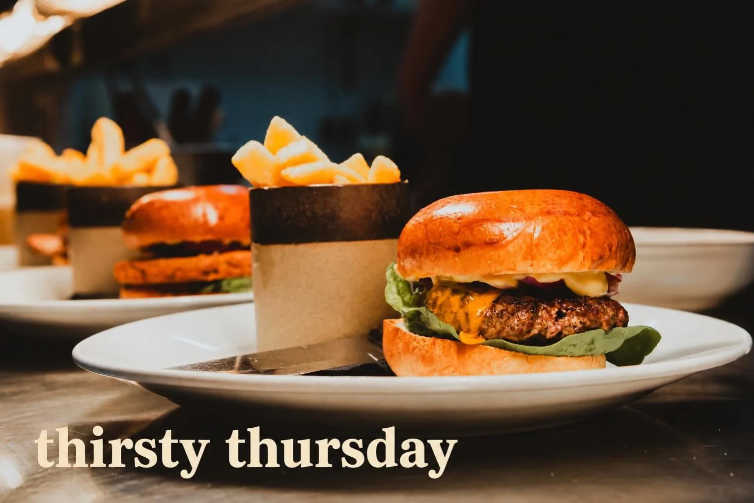 Its that time of week again!✨ Join us every Thursday for &pound;12 burgers and discounted pints from &pound;4.75! 
#thebellevue #thirstythursday