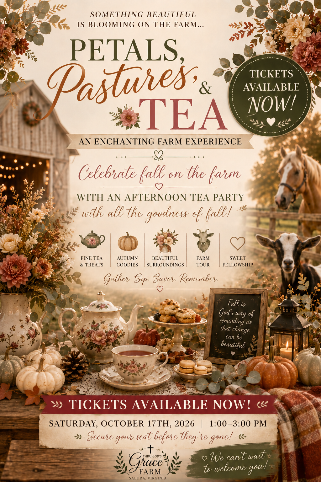 Petals, Pastures & Tea