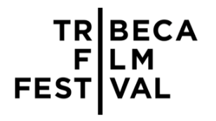Tribeca Film Festival logo with the words 'TRIBECA' and 'FESTIVAL' separated by a vertical line, and 'TRIBECA FILM FESTIVAL' stacked in four lines.