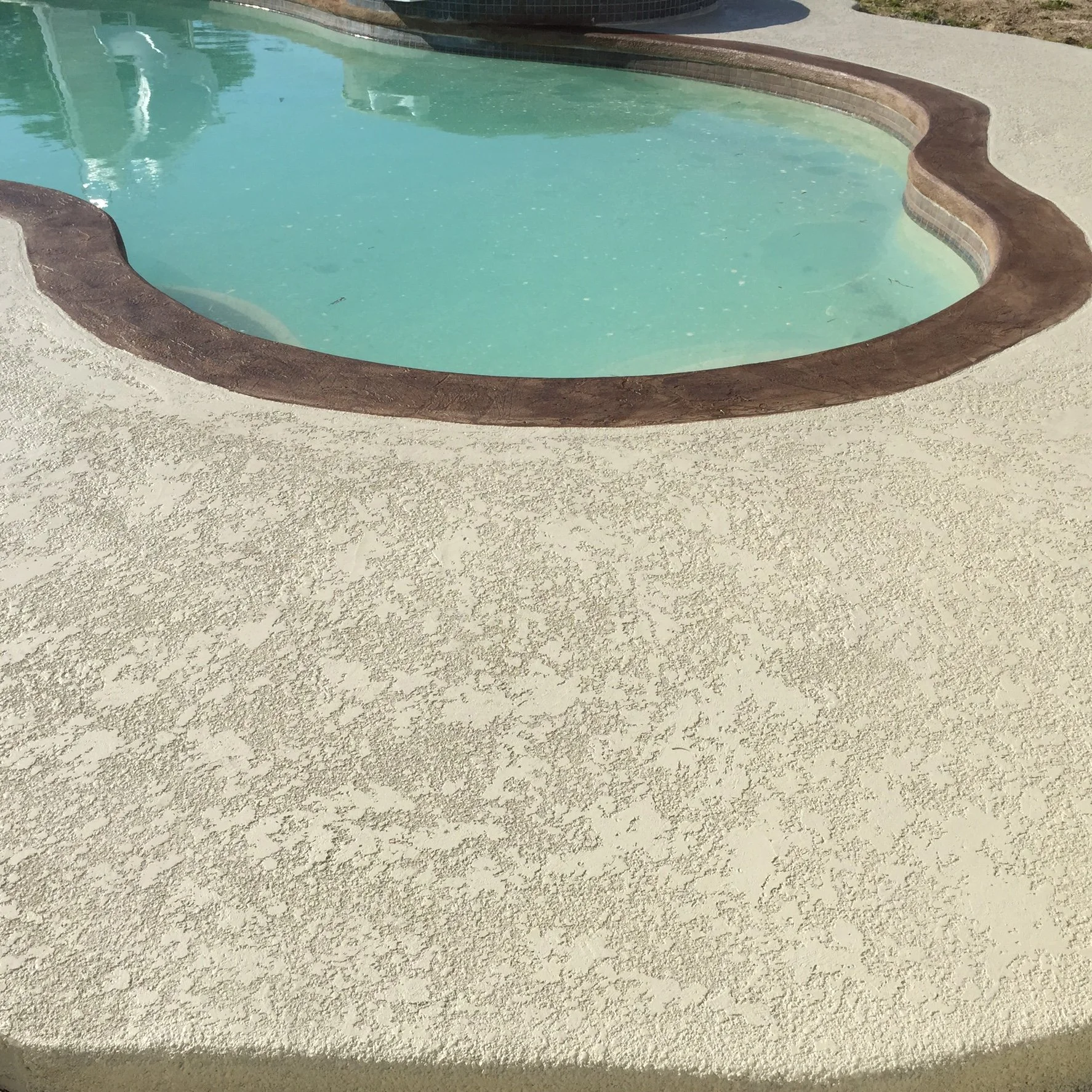 Knockdown texture pool deck, Denham Springs, LA