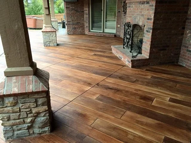 Wood concrete coating