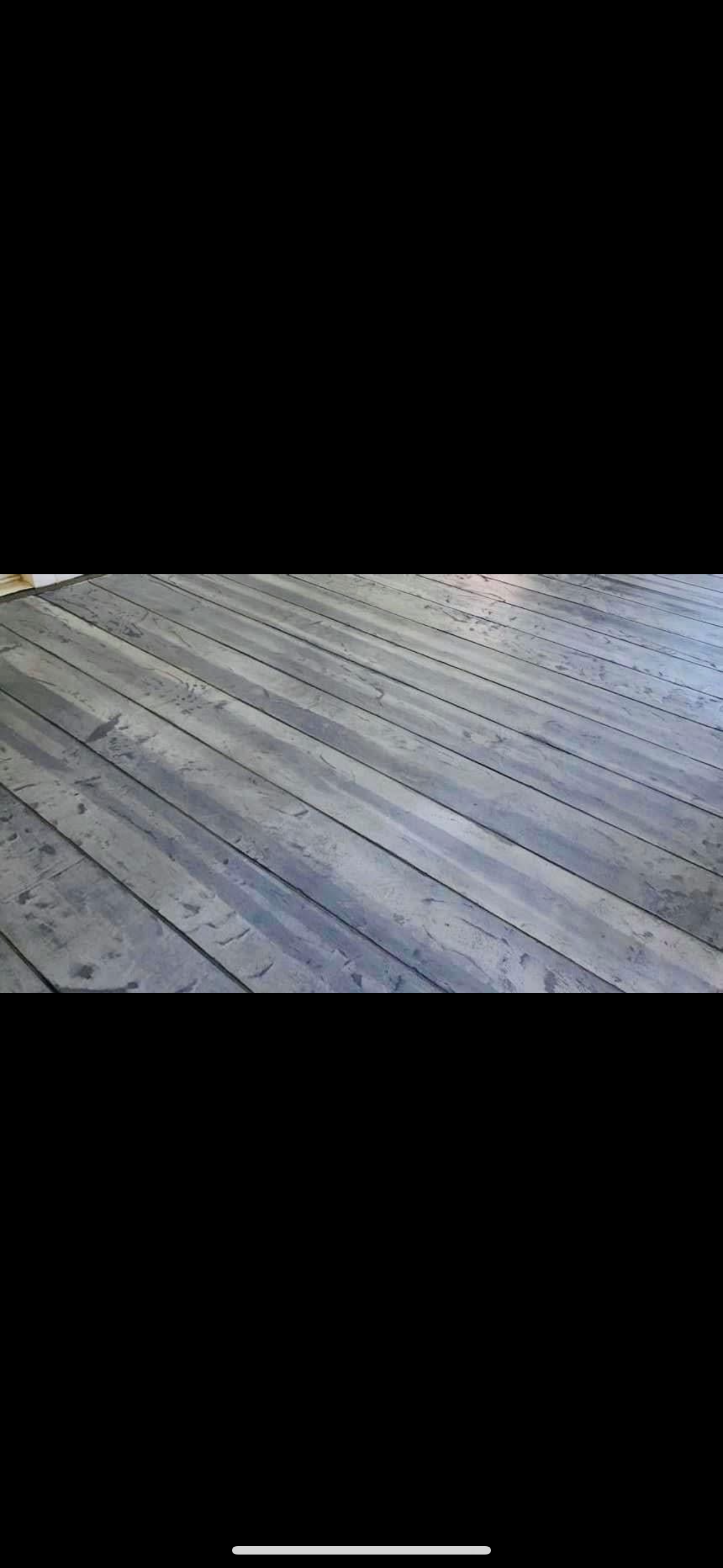 Weathered grey wood-look concrete finish, Denham Springs, LA