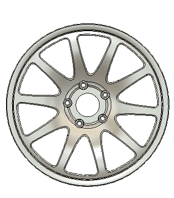 APEX SM-10 18x12.5 ET52 Corvette Wheel – STEP Model