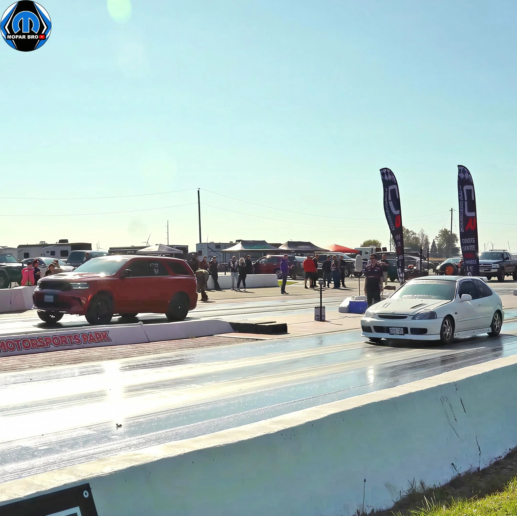 Import vs Domestic Drag Racing Part 1 — GT-R, BMW M3, Kia Stinger & Honda vs Mopar at Toronto Motorsports Park