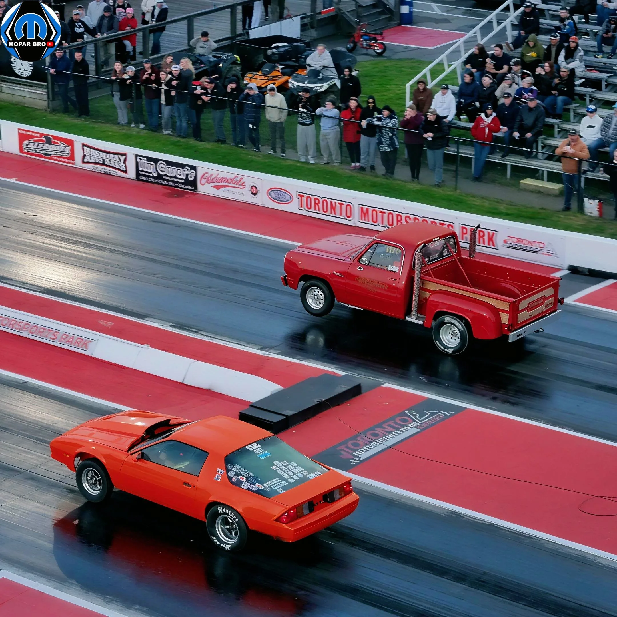 700 HP Dodge Lil Red Express Drag Racing at Toronto Motorsports Park