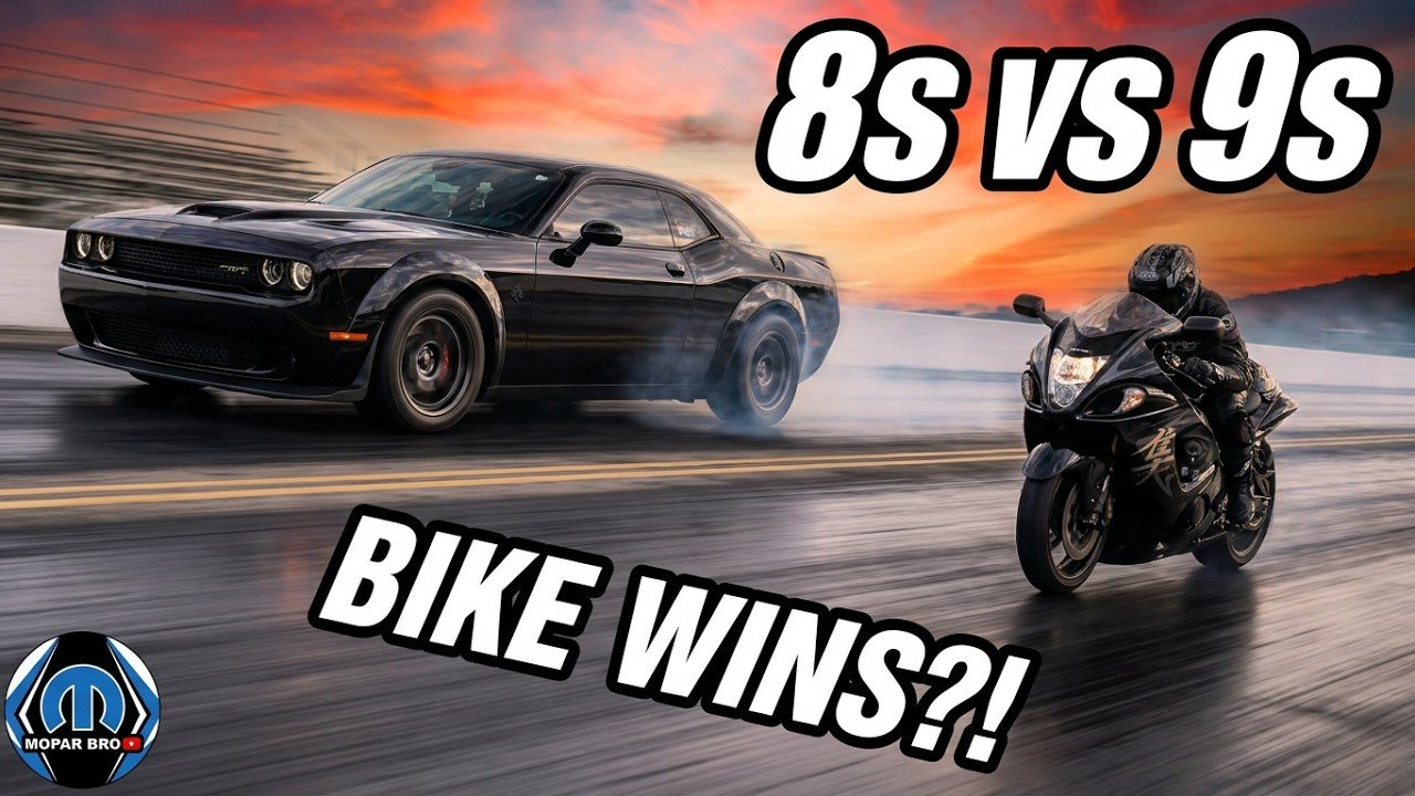 8-Second Hellcat Redeye vs Suzuki Hayabusa at Toronto Motorsports Park