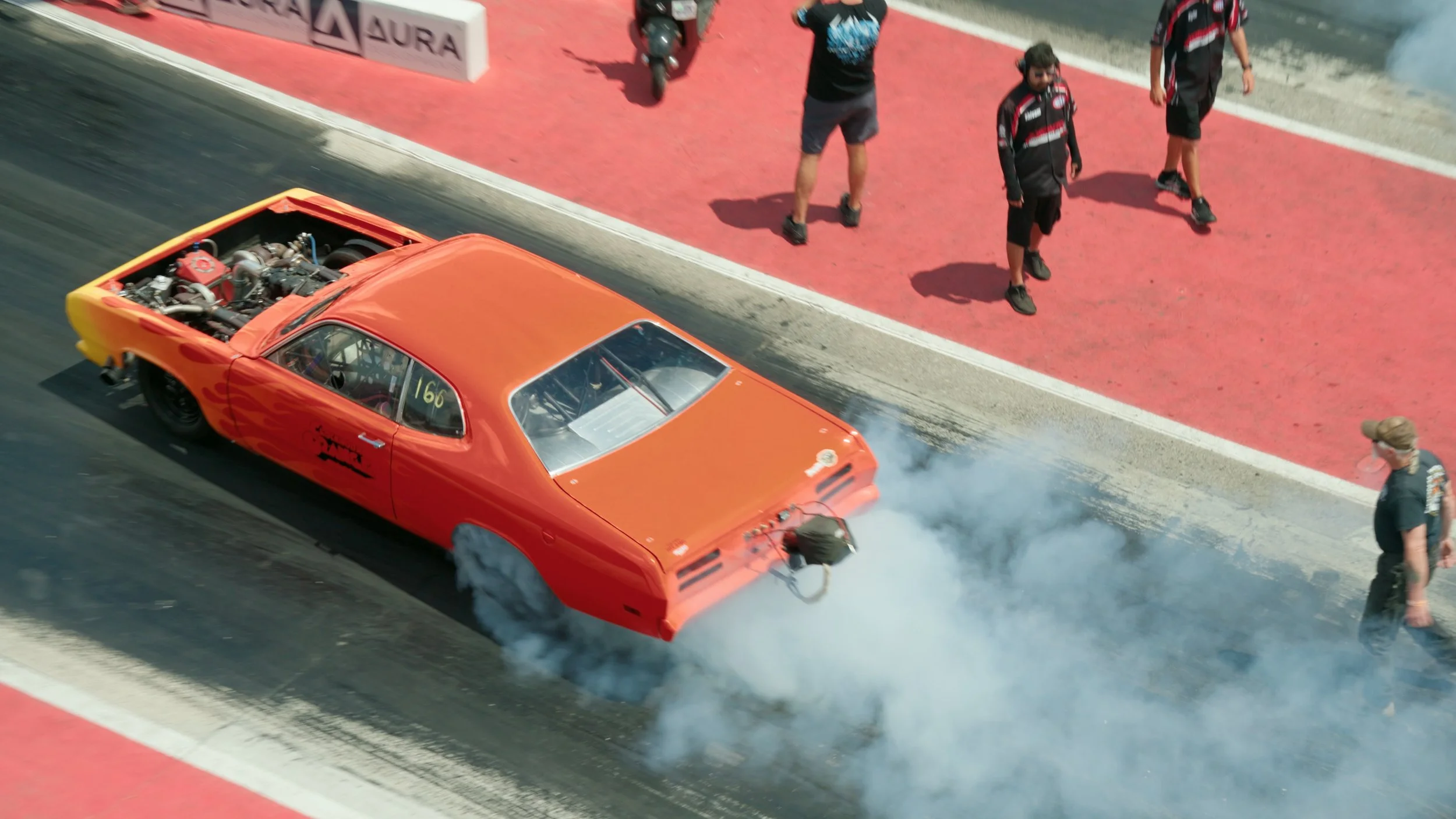 Pete Newman’s Clockwork Orange Duster Runs 5.55 @ 122 MPH at Toronto Motorsports Park