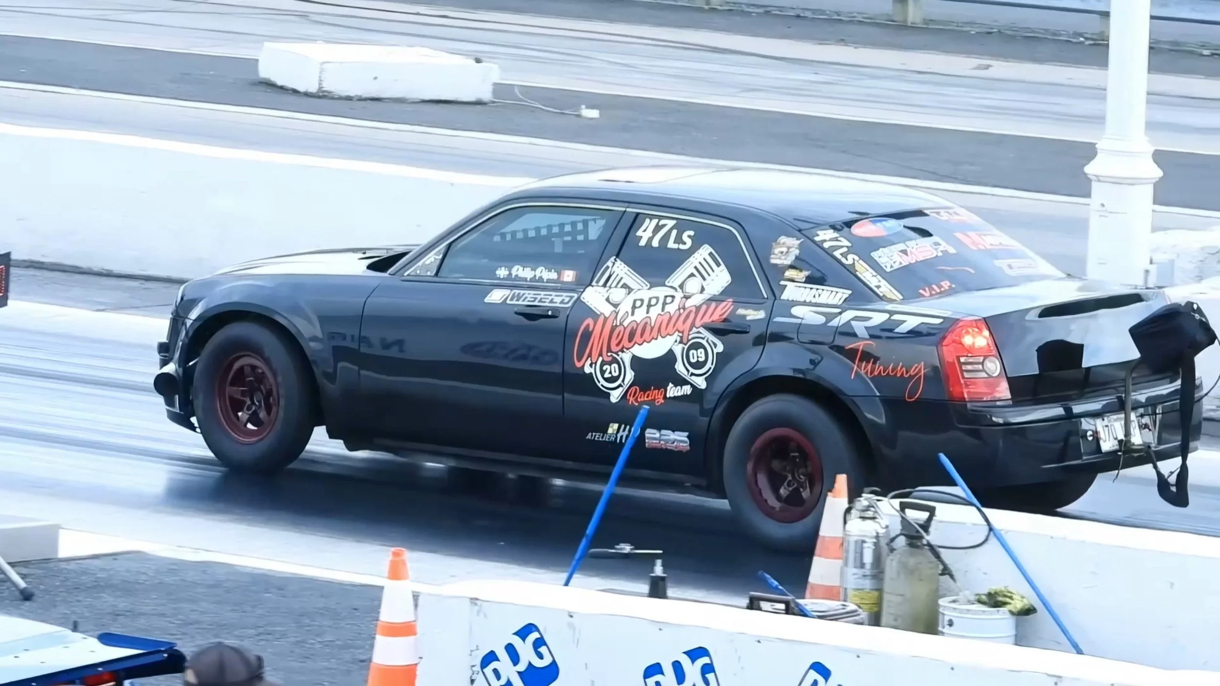 7-Second Chrysler 300 Drag Racing at Napierville Dragway
