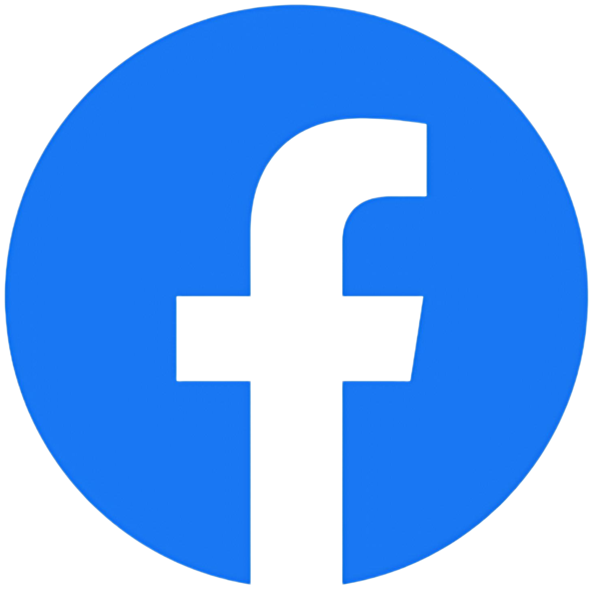 Facebook logo with a blue background and a white lowercase 'f' in the center.