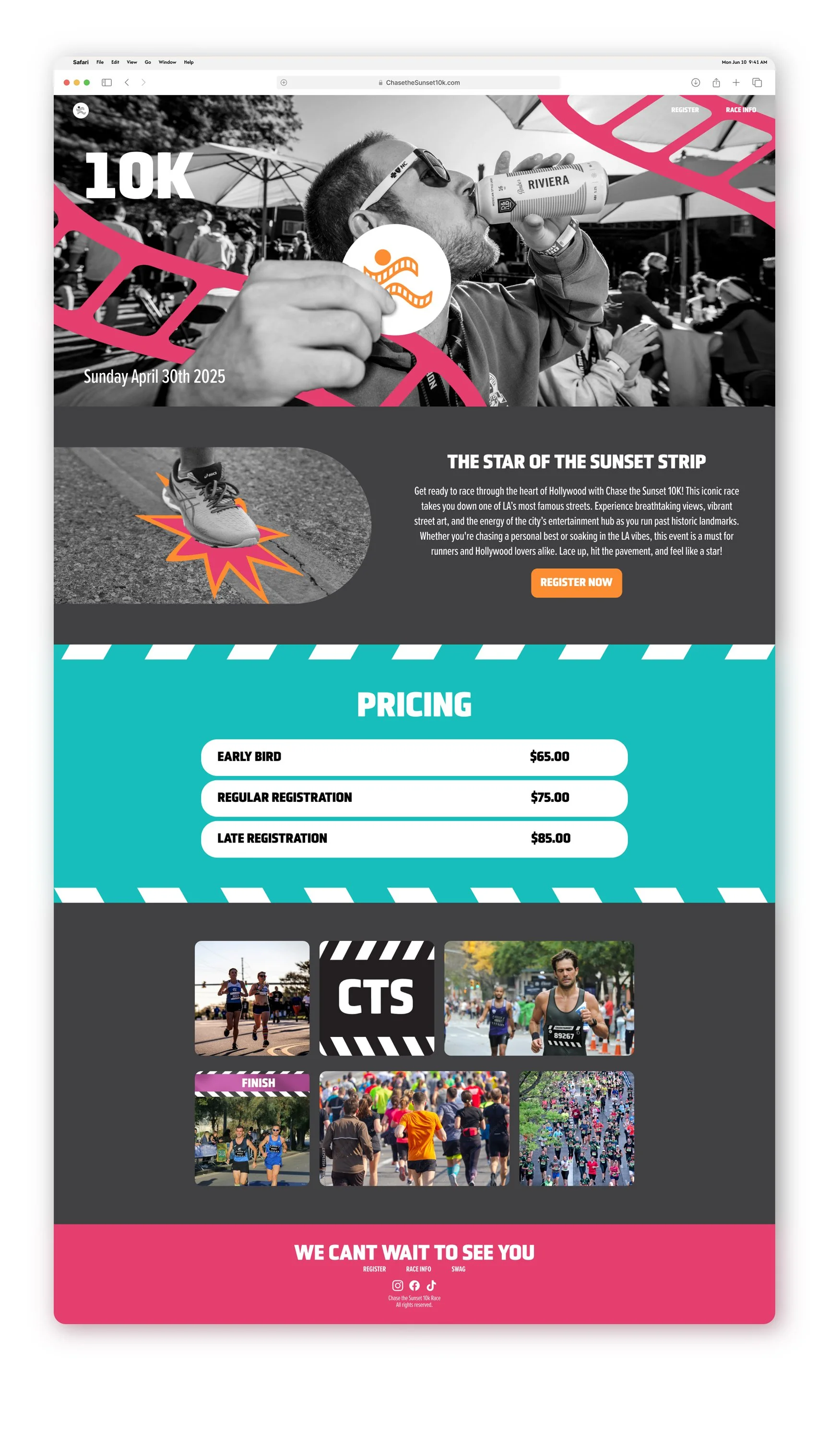 Race Information Full Display Page