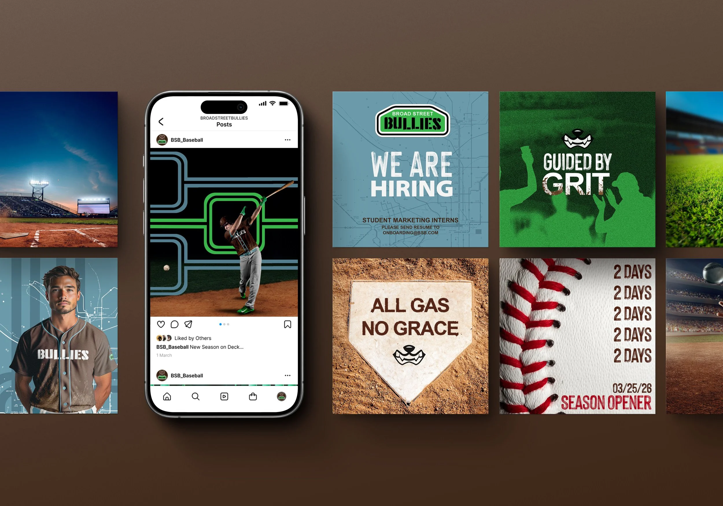 Broad Street Bullies Instagram Posts Mockup