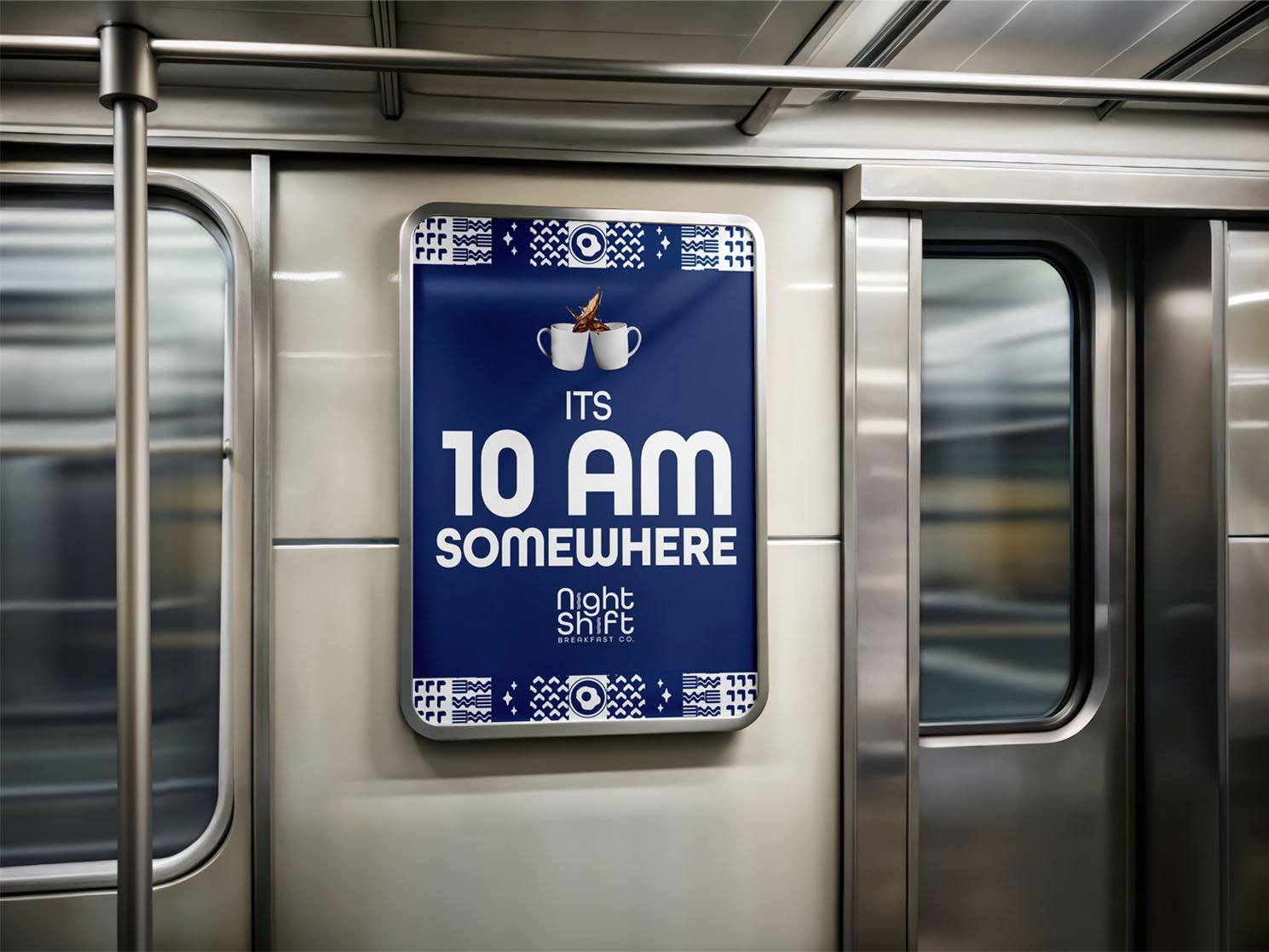 Night Shift Subway Advertisement Featuring Tagline