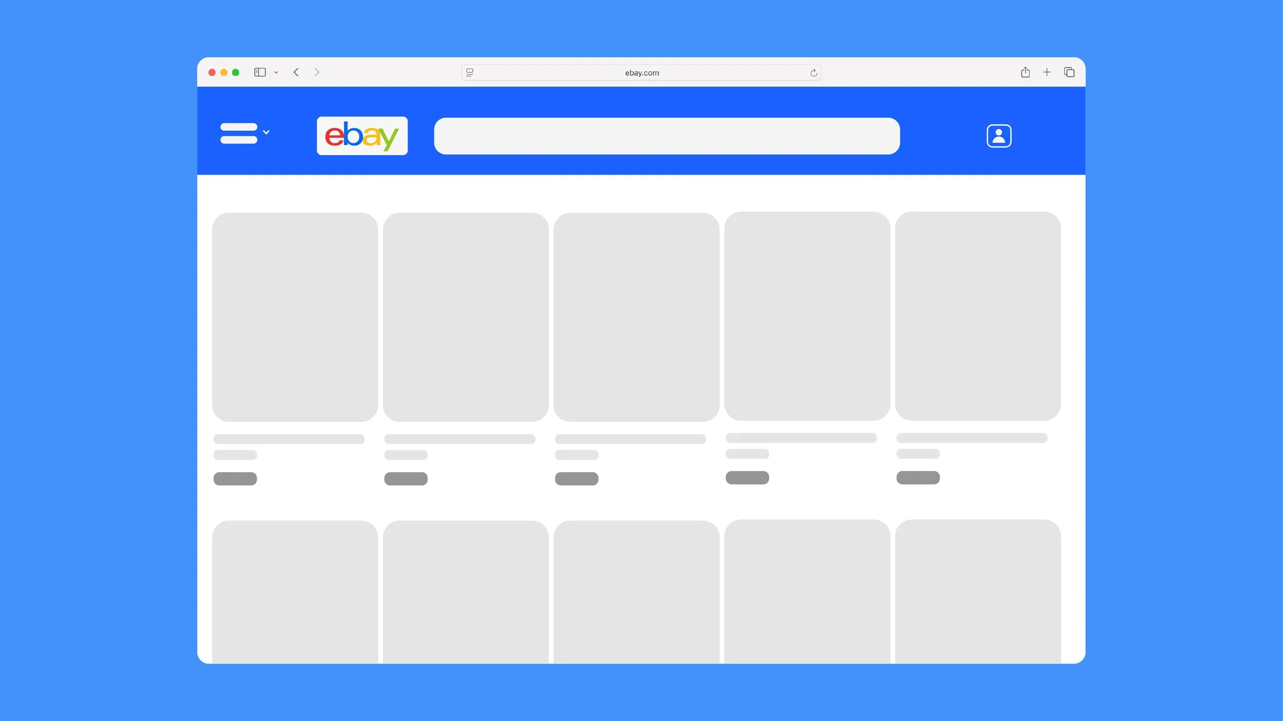 Ebay current inconsistant sizing interface vectorized.