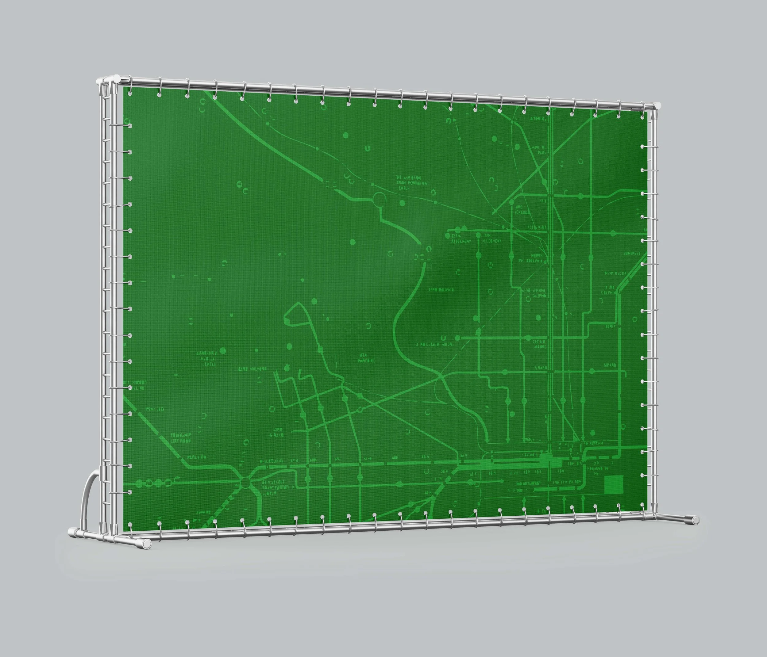 Broad Street Bullies Map Background Press Banner