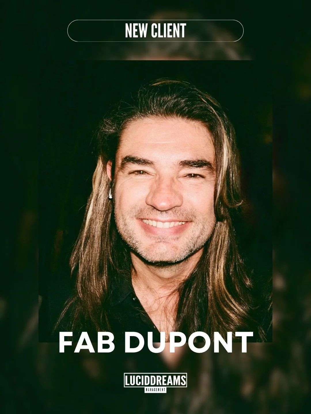 Fab Dupont se une a Lucid Dreams Management.

Mixer e ingeniero de reconocimiento global, su trabajo ha sido parte de algunas de las producciones musicales m&aacute;s influyentes de los &uacute;ltimos a&ntilde;os, colaborando con artistas como Shakir