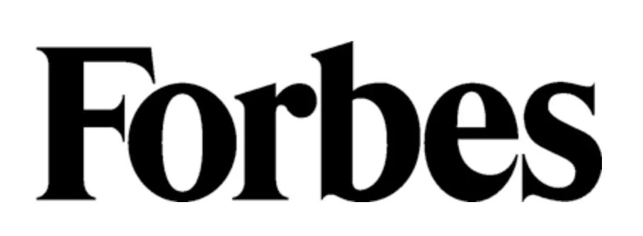Forbes logo in black and white.