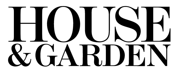Text that reads 'HOUSE & GARDEN' in bold black letters.