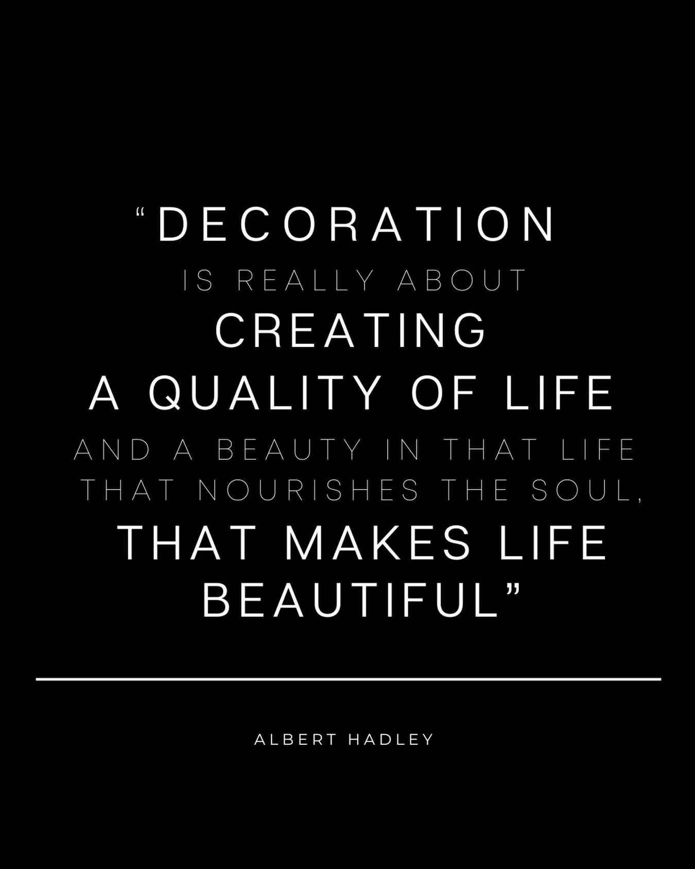 As we step into a new year filled with possibility, these words echo as we thoughtfully design our lives - an idea long championed by Albert Hadley, who believed a well-designed life begins with intention. 

#styledbyark, #timelessstyle #classicdesig