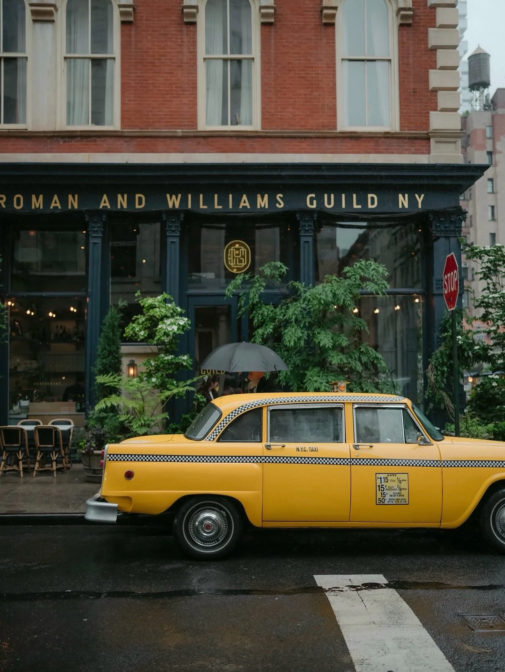 F R I D A Y
A rainy New York evening, a vintage yellow cab and La Mercerie glowing in the background. The kind of scene that makes you want to cancel every plan that isn&rsquo;t dinner downtown. 🚖

📍 @lamercerieny at @rwguild
📷 @christinelianaphot