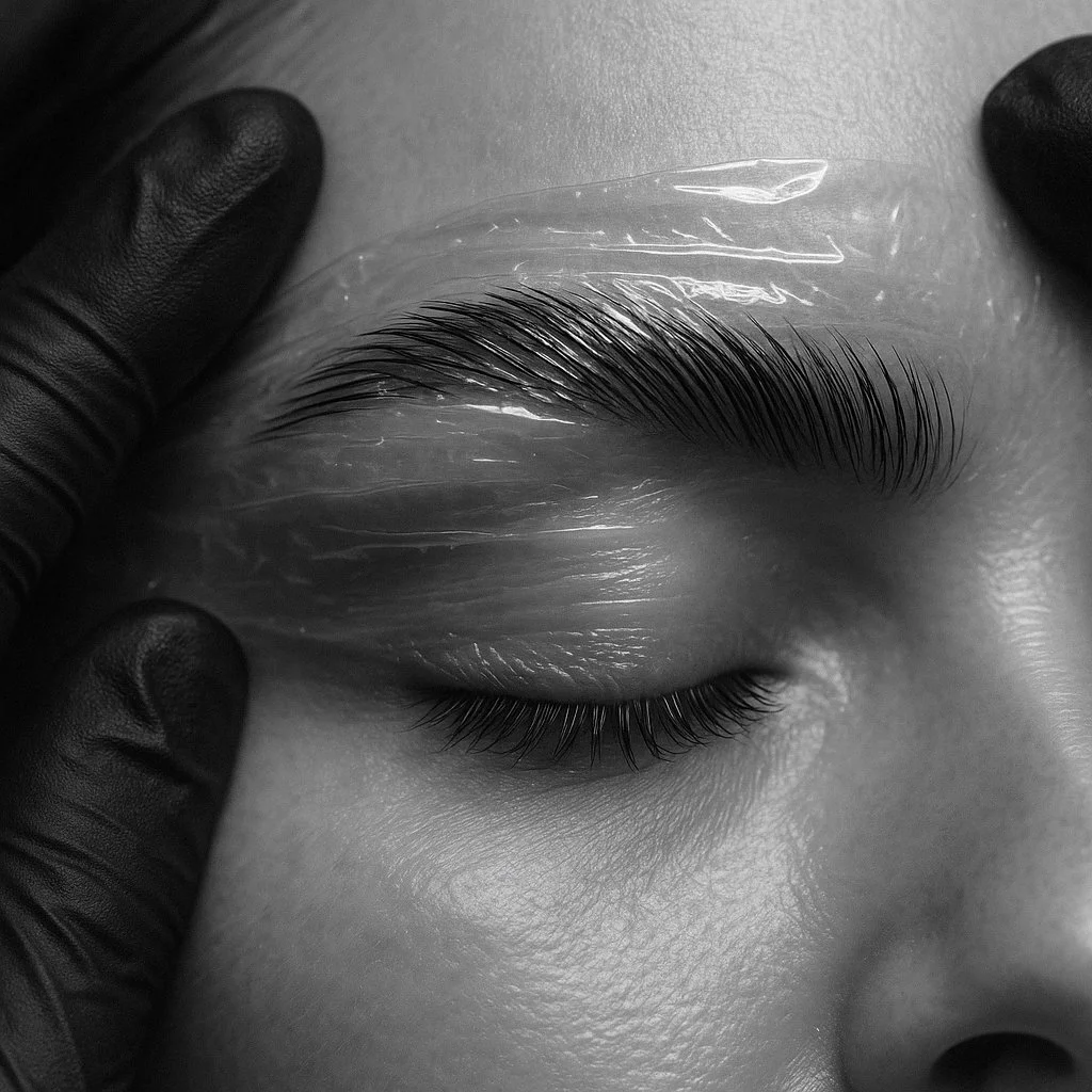 Brow lamination results — fuller, lifted brows at Innerbloom Wax Co. in Kaufman, TX