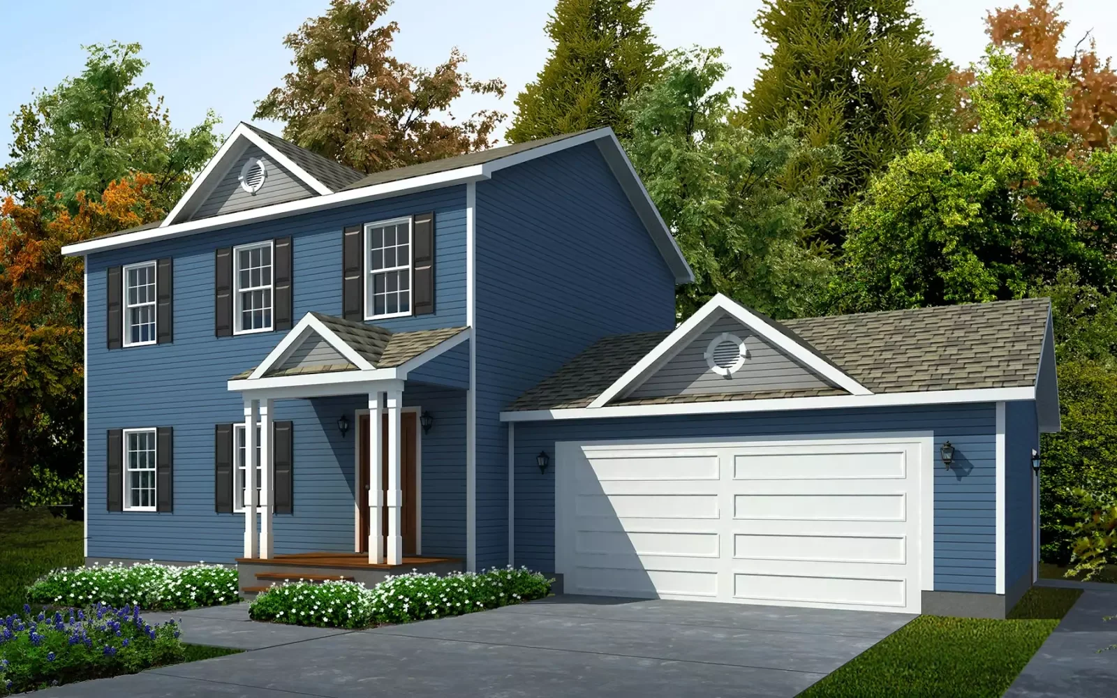 Buchanan - 26'8" X 28' - 1,540 Sq. Ft. Colonial