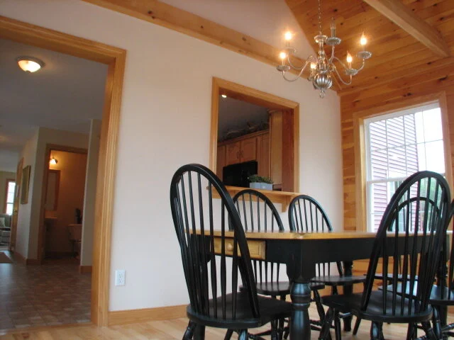 Dining room into kitchen.