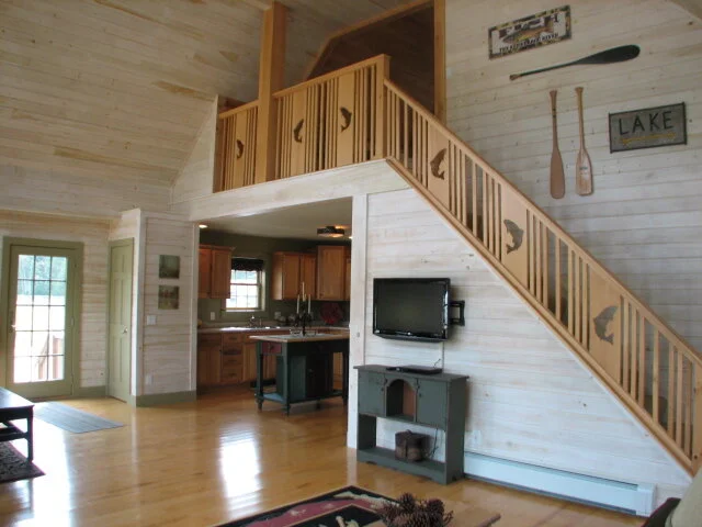 Stairway Vaulted Wall and Railing.