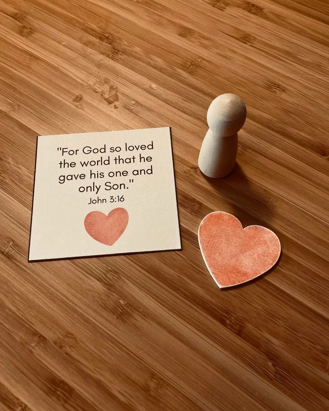 Holy Week Story Bag #2 ❤️

&ldquo;For God loved the world so much that he gave his only Son, so that everyone who believes in him may not die but have eternal life.&rdquo; (John‬ ‭3‬:‭16‬ ‭GNBUK‬‬)