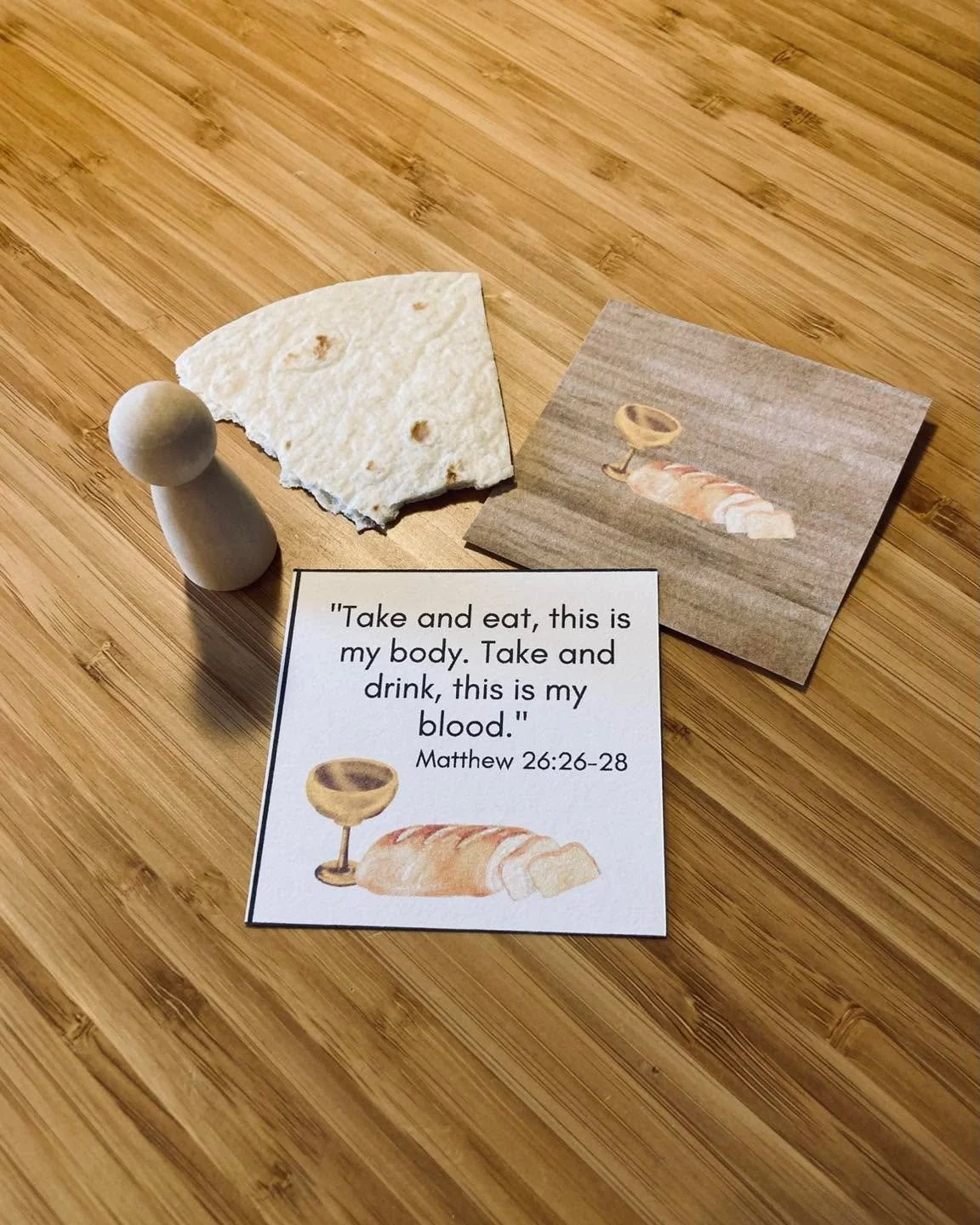 Holy Week Story Bag #3 - Maundy Thursday 🫓🍷

Join us tonight at 6:30pm for our Maundy Thursday Service