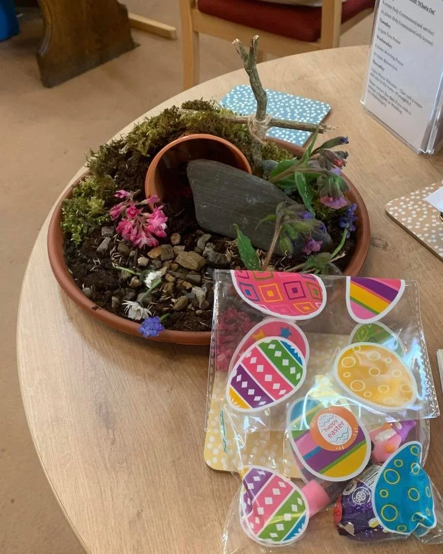 The children made some beautiful Easter gardens in our kids&rsquo; session on Easter Day. 

Kids sessions are back this Sunday (19th). 

Thanks to Independent Cllr Jackie Young for Ayresome Ward for the treat bags too!