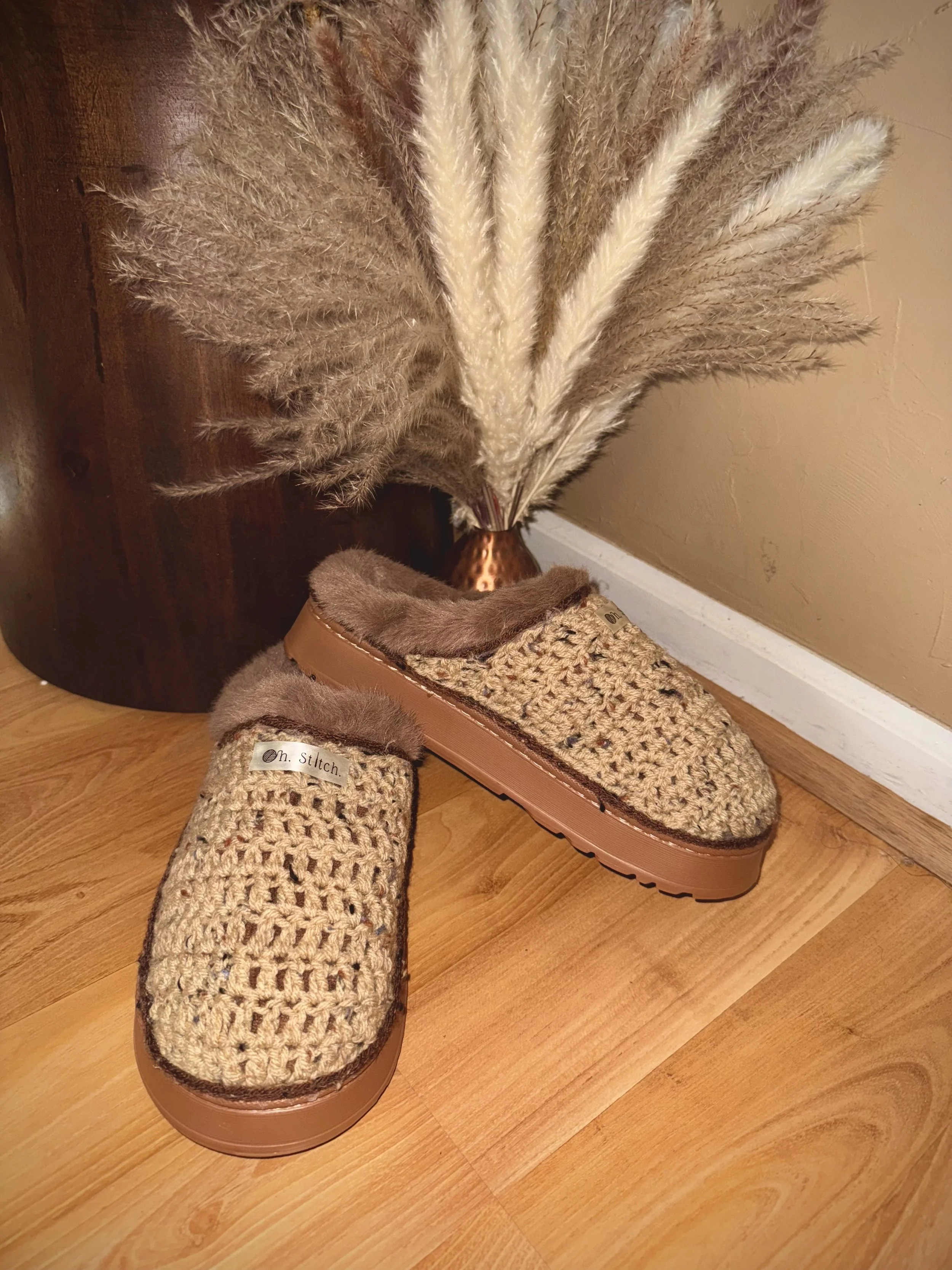 Adult Crochet Slipper Booties