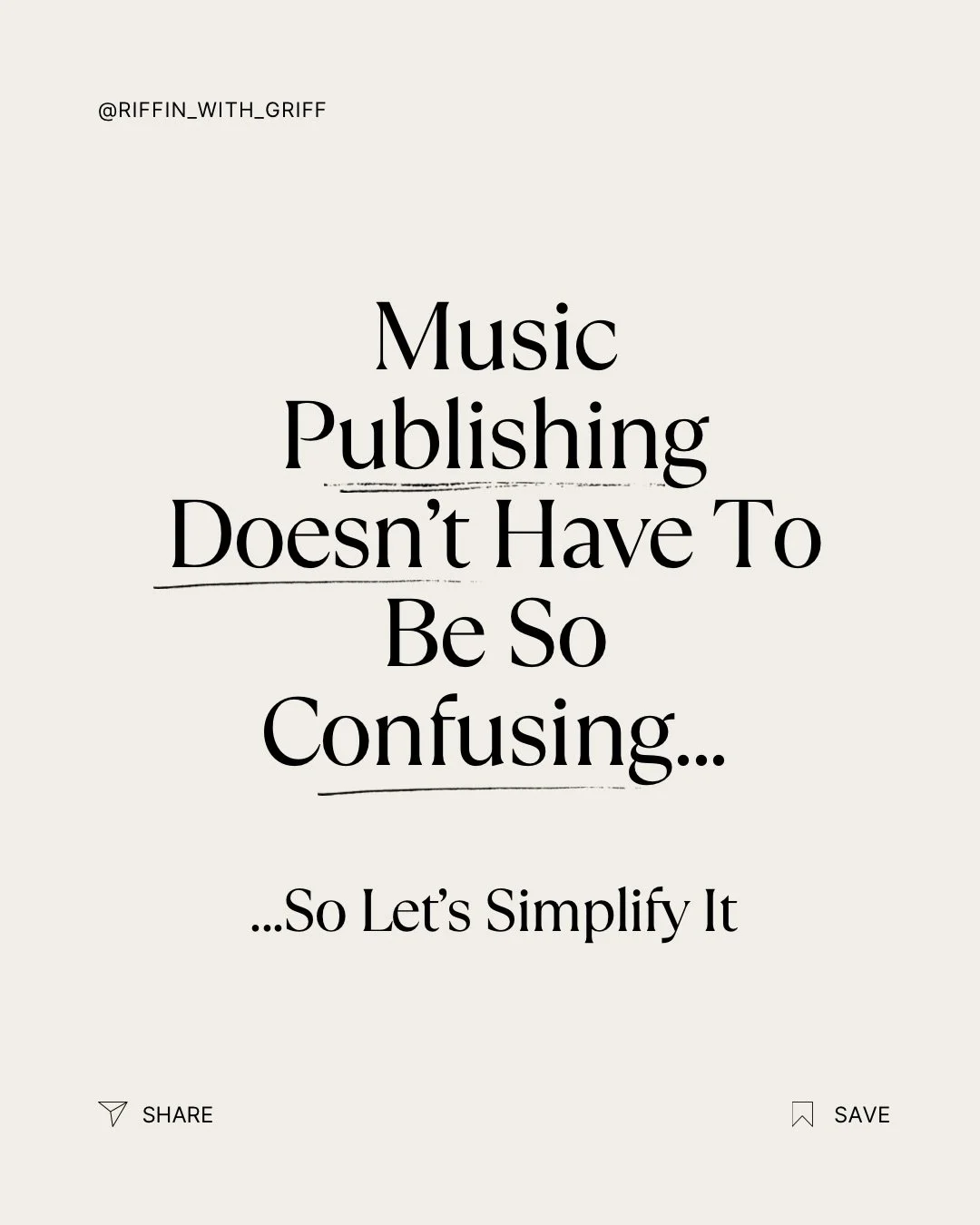 Let&rsquo;s try to simplify music publishing&hellip;

#musicpublishing #publishing #musicbusiness #musicindustry #musicbiz