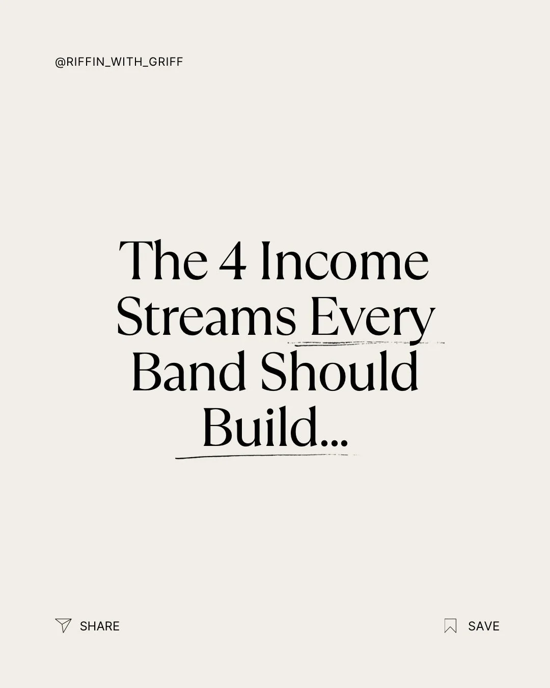 There are 4 main categories where artists make money. Focusing on all of them can make you a well-rounded artist and build passive income to support longevity in your career. 

#musicbusiness #musicindustry #musicbiz #musicroyalty #indieband